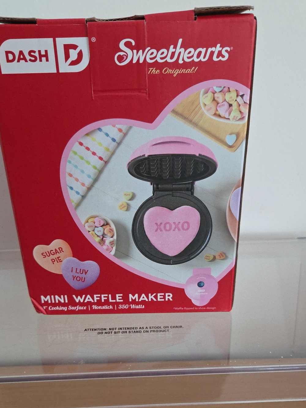 Dash Sweethearts Mini Waffle Maker - Pink, NIB